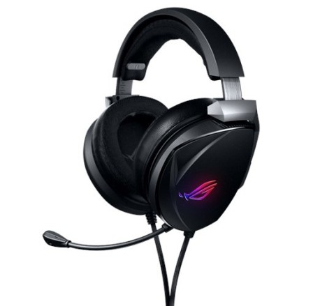 Žaidimų ausinės ASUS ROG Theta 7.1 su lankeliu juodos