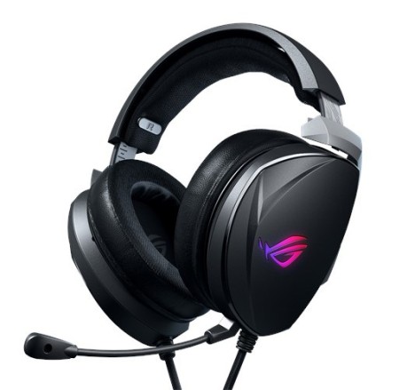 Žaidimų ausinės ASUS ROG Theta 7.1 su lankeliu juodos