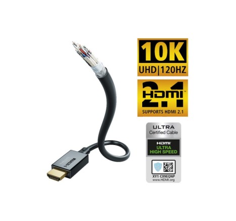 In-akustik Star HDMI kabelis 2.1 (3,0 m) HDMI HS + Ethernet