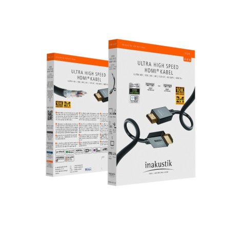 In-akustik Star HDMI kabelis 2.1 (3,0 m) HDMI HS + Ethernet