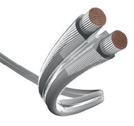 Kabelis kolonėlėms 2x1.5mm² daugiagyslis skaidrus sidabruotas inakustik premium Kabelis kolonėlėms 2x1.5mm² daugiagyslis skaidrus sidabruotas inakustik premium