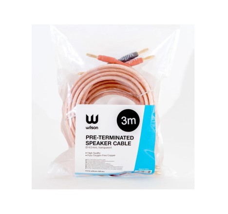 Wilson kabelis kolonėlėms 2x4mm (3m) - bananinės jungtys speaker cable banana Wilson kabelis kolonėlėms 2x4mm (3m) - bananinės jungtys speaker cable banana