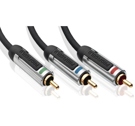 Komponentinis kabelis [3x RCA M - 3x RCA M] – 1.0m