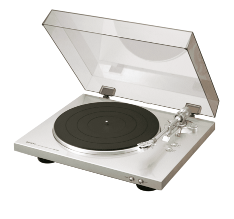 Denon DP-300F automatinis plokštelių grotuvas sidabrinis
